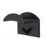 10PCS Adhesive Hat Hooks Modern Minimalist Strong Transparent Adhesive Hat Rack for Wall Black
