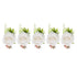 5PCS Wedding Boutonniere Pin Fixed Plastic Artificial Flower Corsage for Bride and Groom White