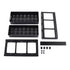 Under Sink Organizer Sliding Pull Out Double Layer Under Sink Countertop Organizer for Bathroom Kitchen Laundry Room Black