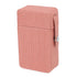 Cigarettes Box Holder PU Flap Design Portable Cigarettes Box Protective Case for Travel Daily Pink