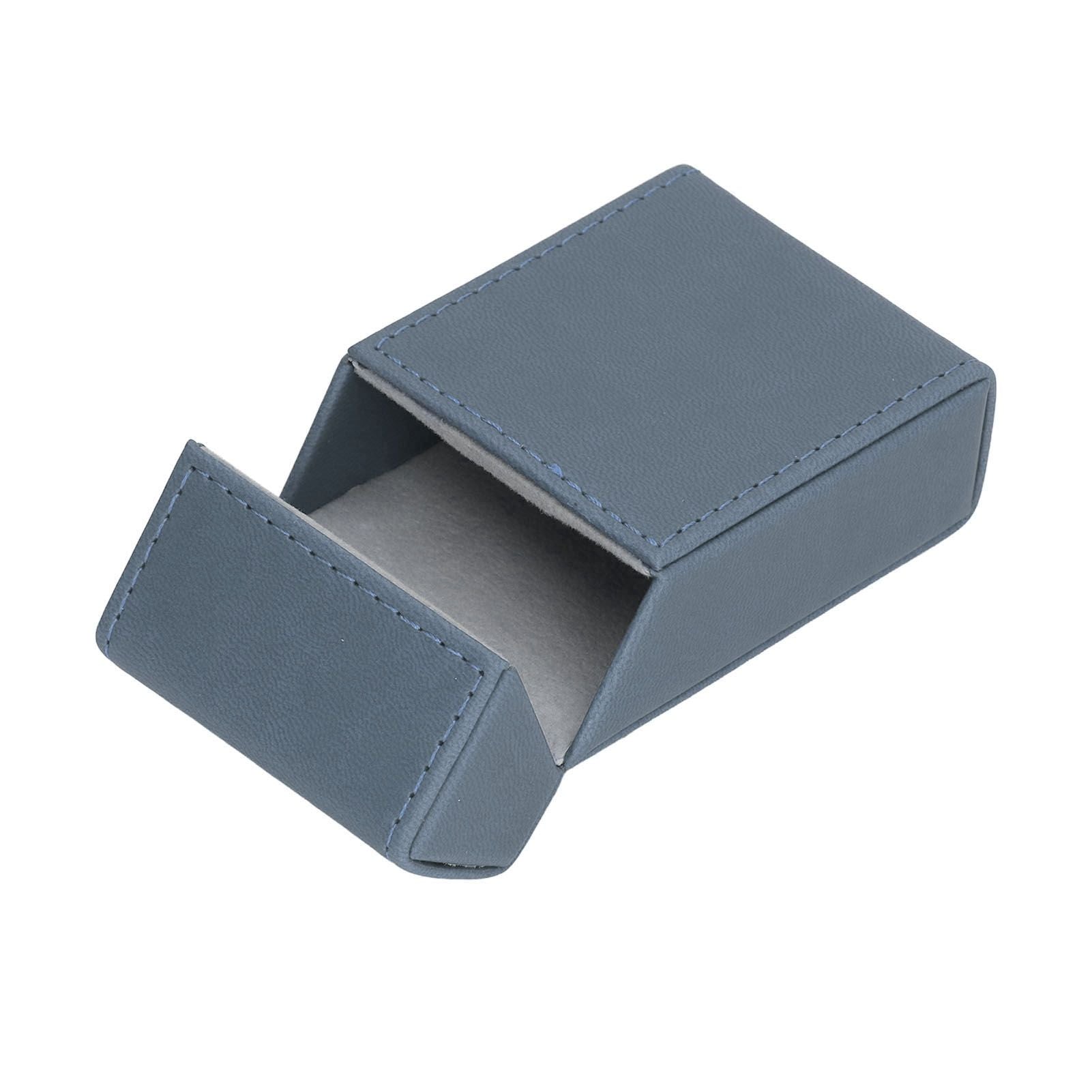 Cigarettes Box PU Leather Holder Cigarettes Box Case for 20PCS Cigarettes Travel Home Light Blue