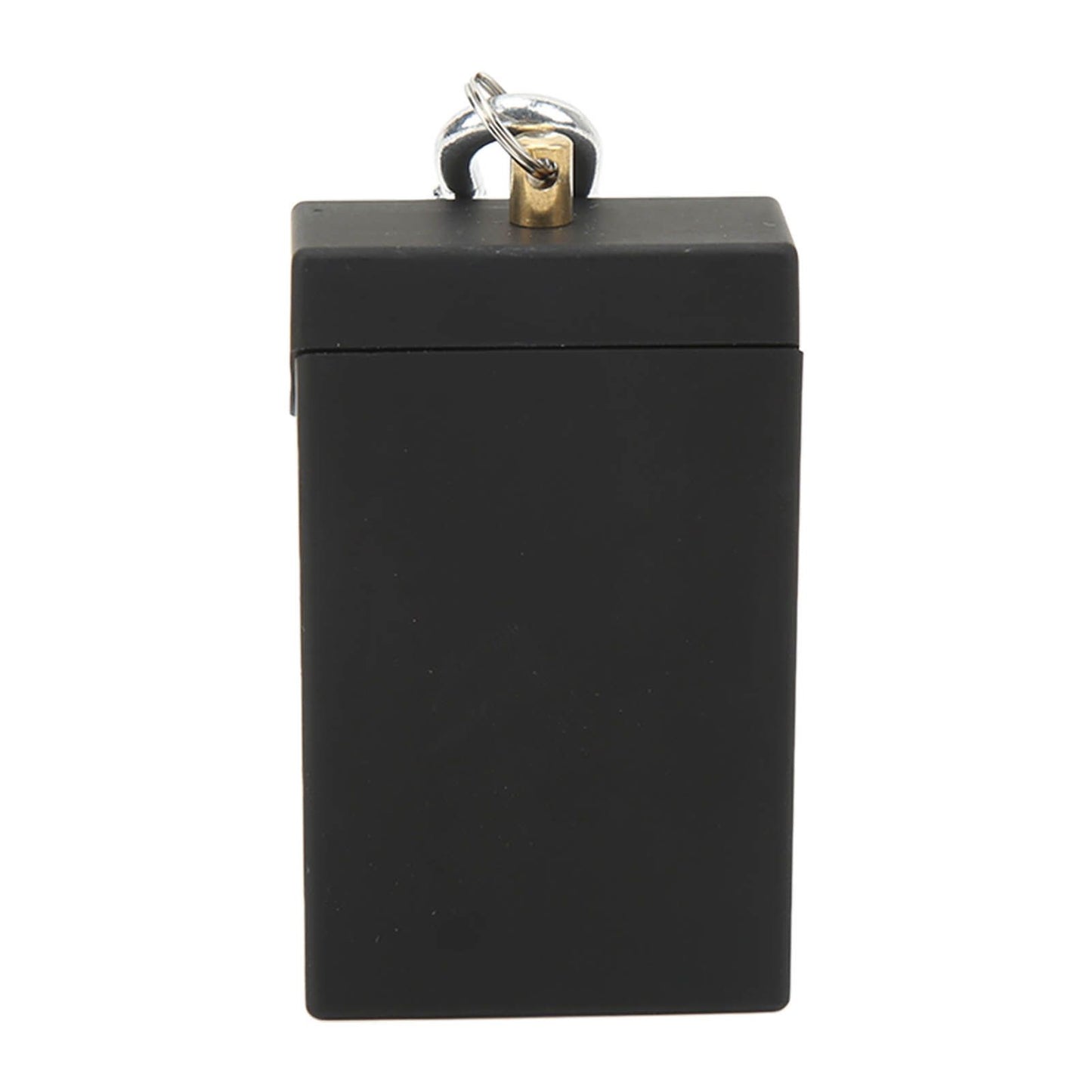 Pocket Ashtray Mini Portable Stainless Steel with Mountaineering Buckle Cigarette Ash Holder for Outdoor Travel Black