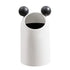 Trash Can Inclined Opening Large Capacity Modern Look Thickened Garbage Bin for Kitchen Bathroom Office Living Room White