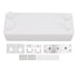 Retractable Clothesline Wall Mounted Heavy Duty Thickened Stainless Steel Double Laundry Line for Balcony Hotel 13.8ft White
