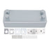 Retractable Clothesline Wall Mounted Heavy Duty Thickened Stainless Steel Double Laundry Line for Balcony Hotel 13.8ft Silver
