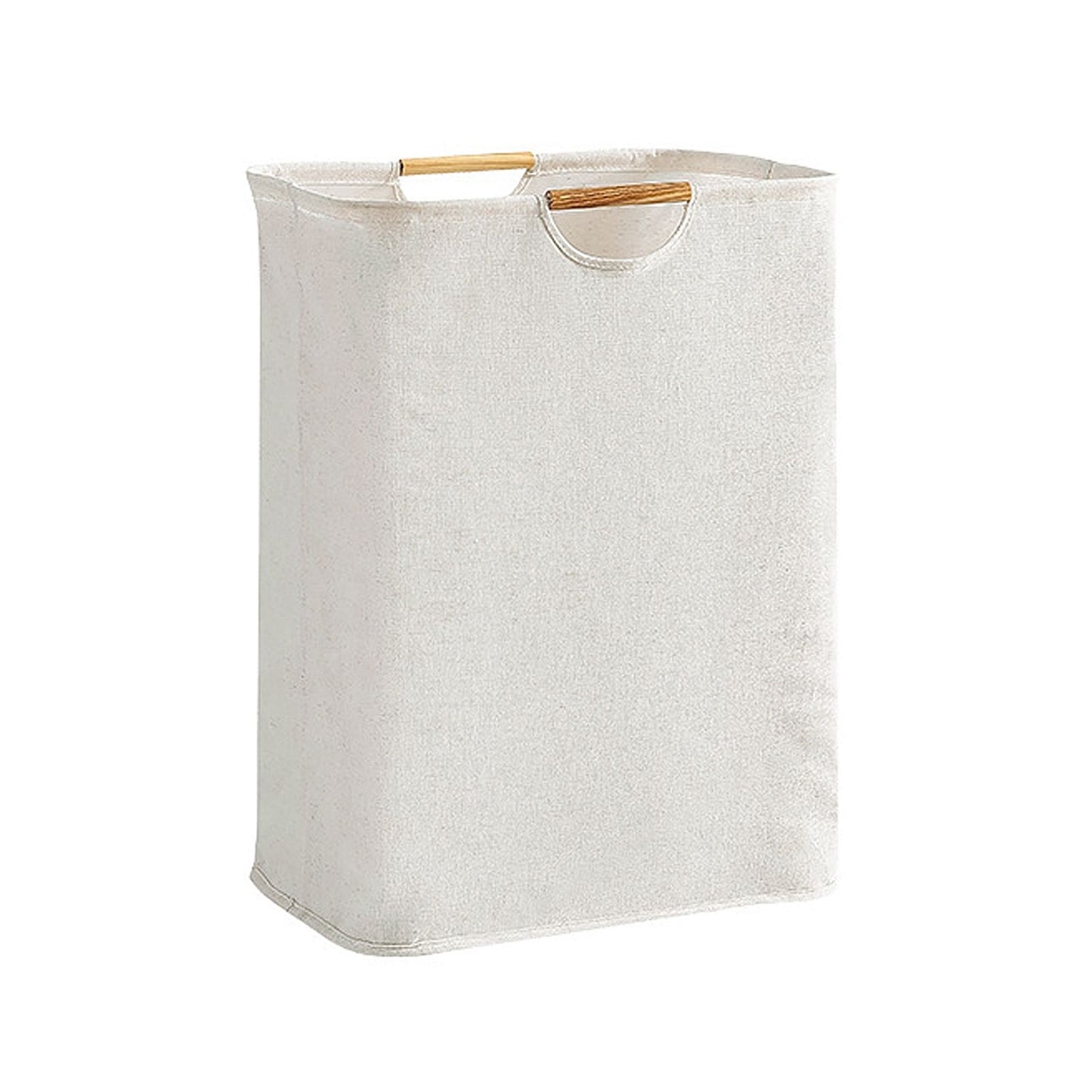 Large Laundry Basket Waterproof Collapsible Laundry Hamper with Wooden Handle for Household Bathroom S 40cm