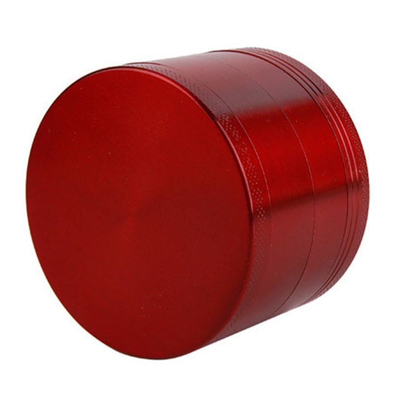 Spice Grinder Zinc Alloy Spice Herb Crusher 40mm 4 Layer Metal Tobacco Grinder for Home Red