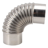 Stainless Steel Elbow Chimney Stove Pipe 90 Degrees Bending Chimney Flue Adapter Tube