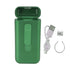 Cigarette Case with Lighter for 20pcs Rechargeable Integrated Dampproof Magnetic Lighter Cigarette Box Green