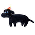 Cute Animal Plush Pillow Soft Comfortable Elastic Stuffed Doll Cushion for Home Bedroom Black Dog