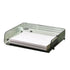 A4 Paper Storage Box Stackable Plastic Large Opening Single Layer Desktop File Organizer for Office Green 32.5x25x7.5cm/12.8x9.8x3.0in