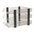 Desk File Letter Tray Layered Classified Documents Rack Acrylic Office Storage Rack Dark Black 3 Layers 280x372x247mm