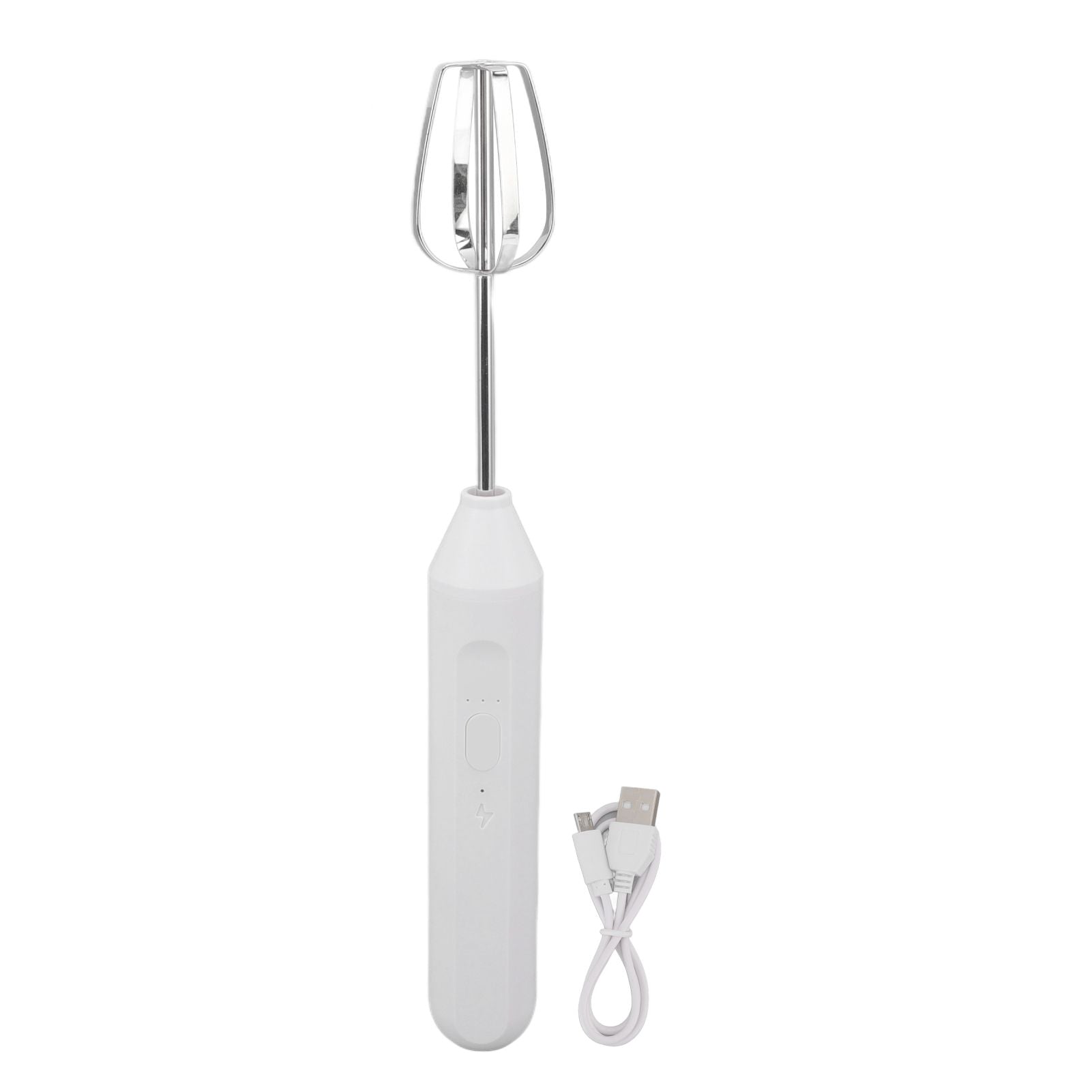 Electric Handheld Egg Beater Electric Milk Frother Coffee Blender Milkshake Blender Foamer Kitchen Tools White