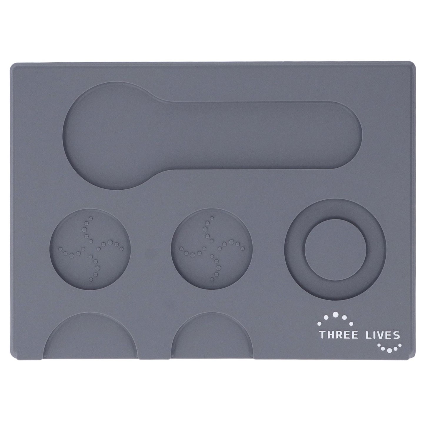 Coffee Tampers Mat Portable PVC Polished Back Antiskid Coffee Tamping Pad for Bar Cafe Home Grey
