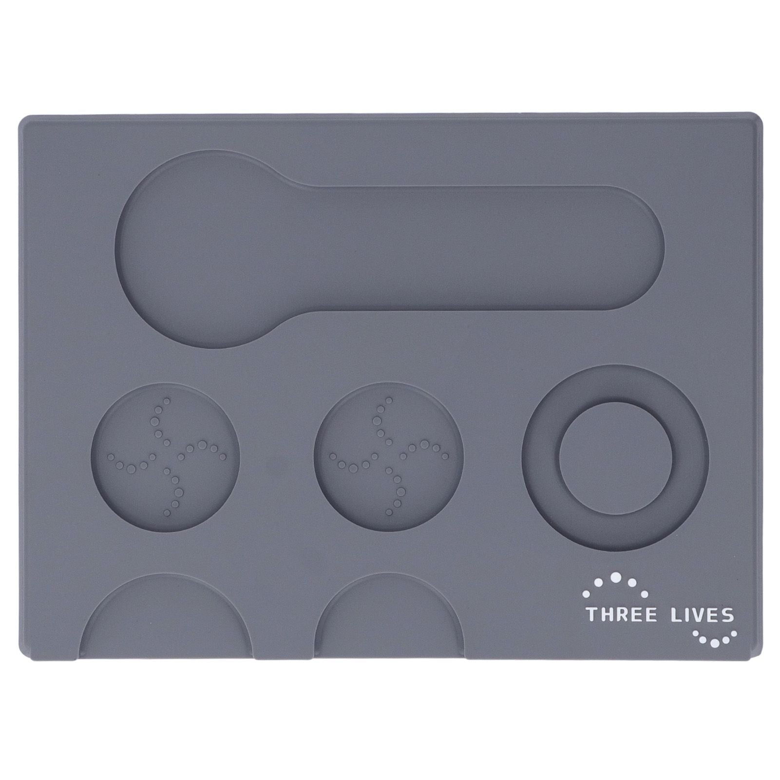 Coffee Tampers Mat Portable PVC Polished Back Antiskid Coffee Tamping Pad for Bar Cafe Home Grey