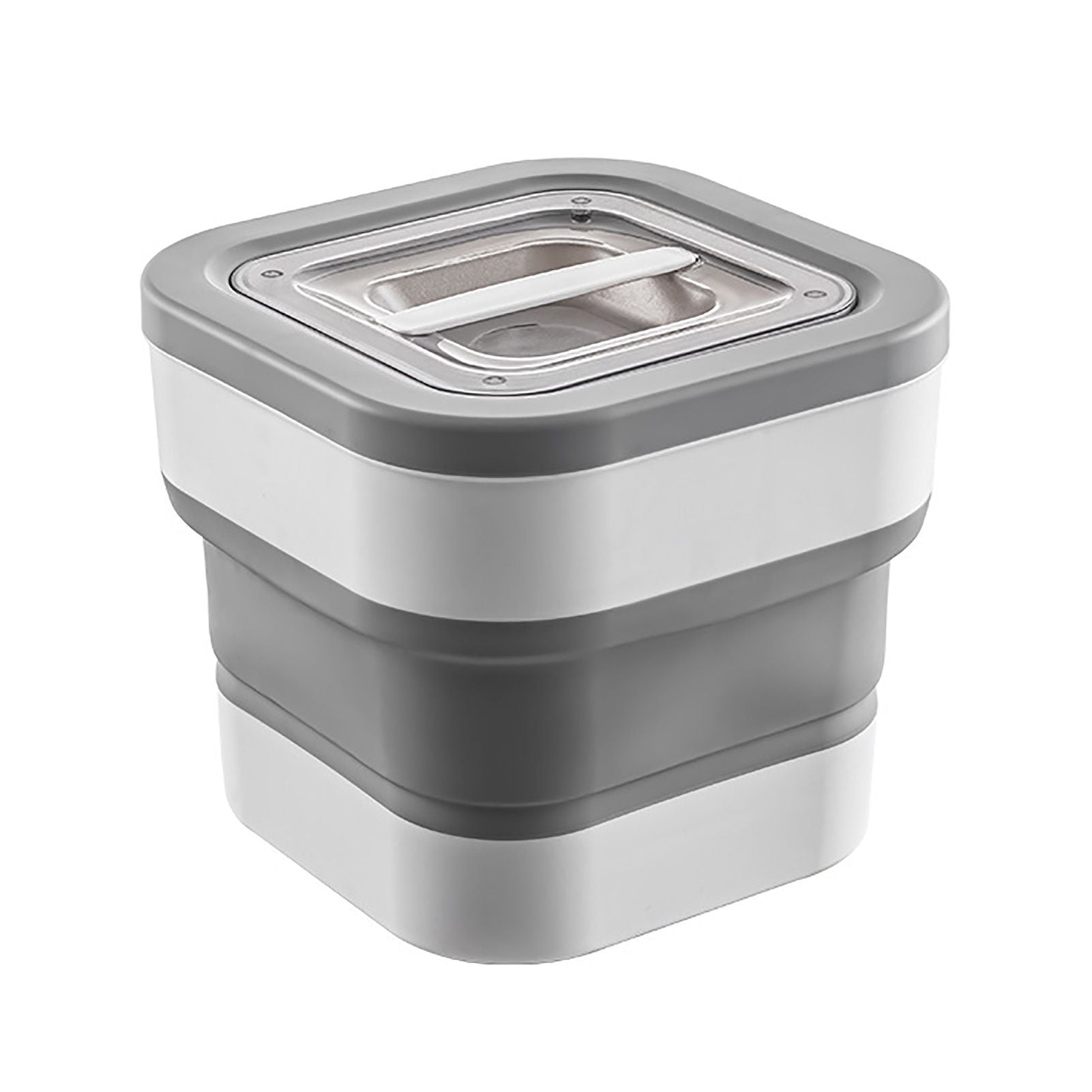 Rice Food Storage Containers Collapsible Dog Pet Cat Food Flour Storage Bin Leakproof Sealable Kitchen Food Container