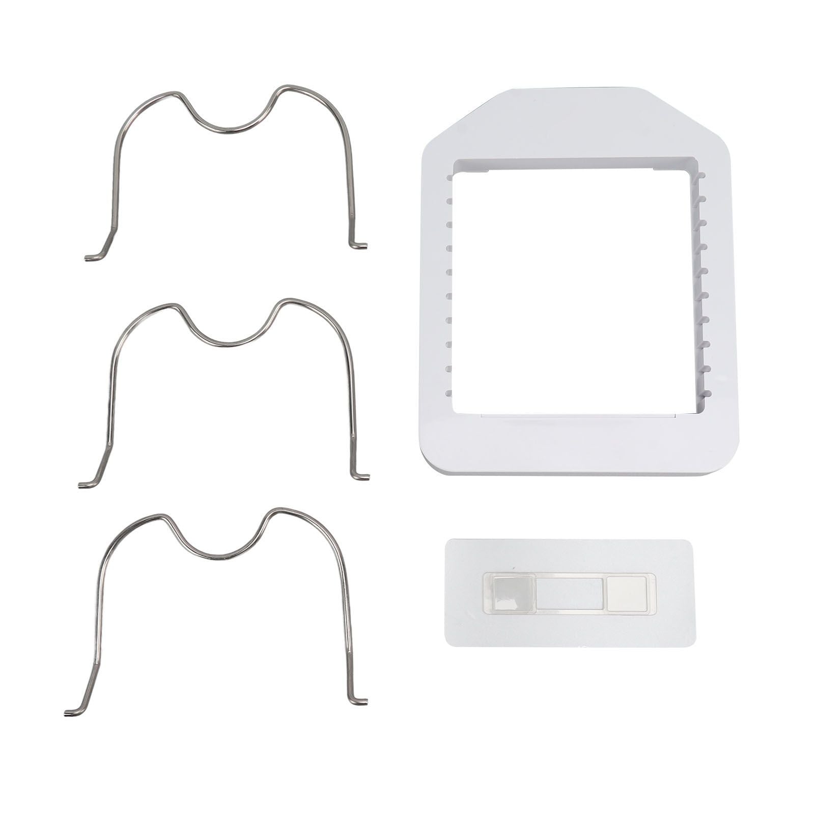 Pot Lid Organizer Plastic U Shaped Cooking Top Cover Storage Rack for Home Kitchen White