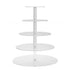 Cupcake Stand Multi Round Tiers Transparent Acrylic High Stability Cupcake Tower for Display Serving Party 5 Tier