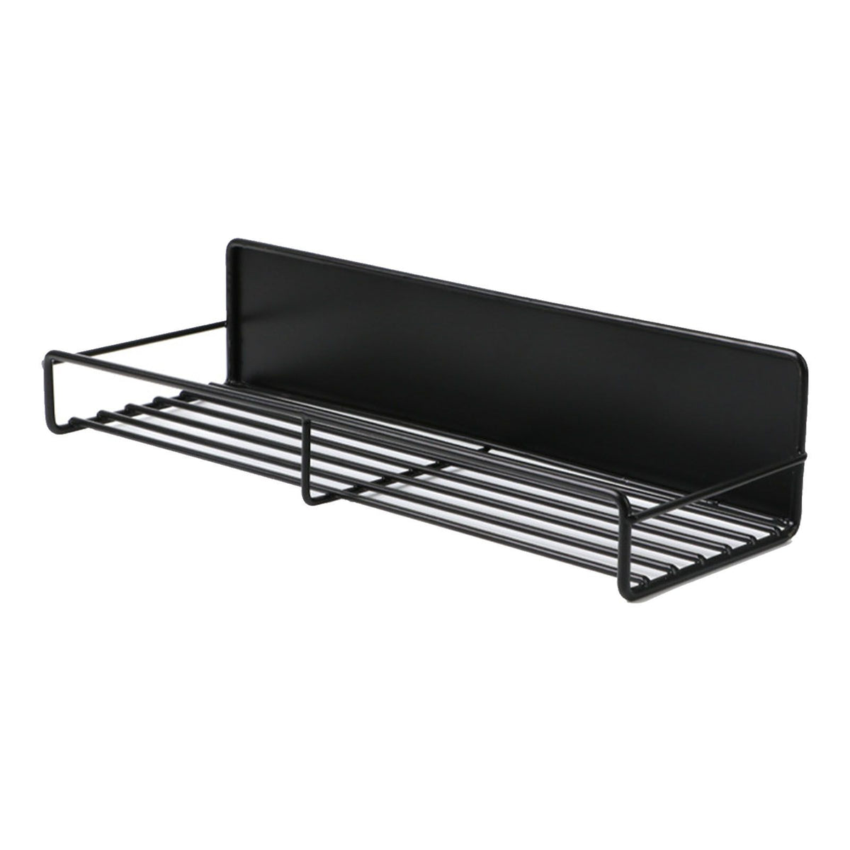 Wall Mounted Magnetic Shelf Refrigerator Punch Free Seasoning Rack Metal Storage Rack 30x10.5x7cm/11.8x4.1x2.8in