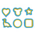 Sandwich Cutter Prevent Slip Rust Proof Cartoon Bread Press Mold for Pancake Rice Cheese Fruits 6pcs