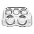 Stainless Steel Divided Platter Food Grade Cartoon Drop Proof Fun Shape Divided Dinner Tray for Kindergarten Pickup Truck