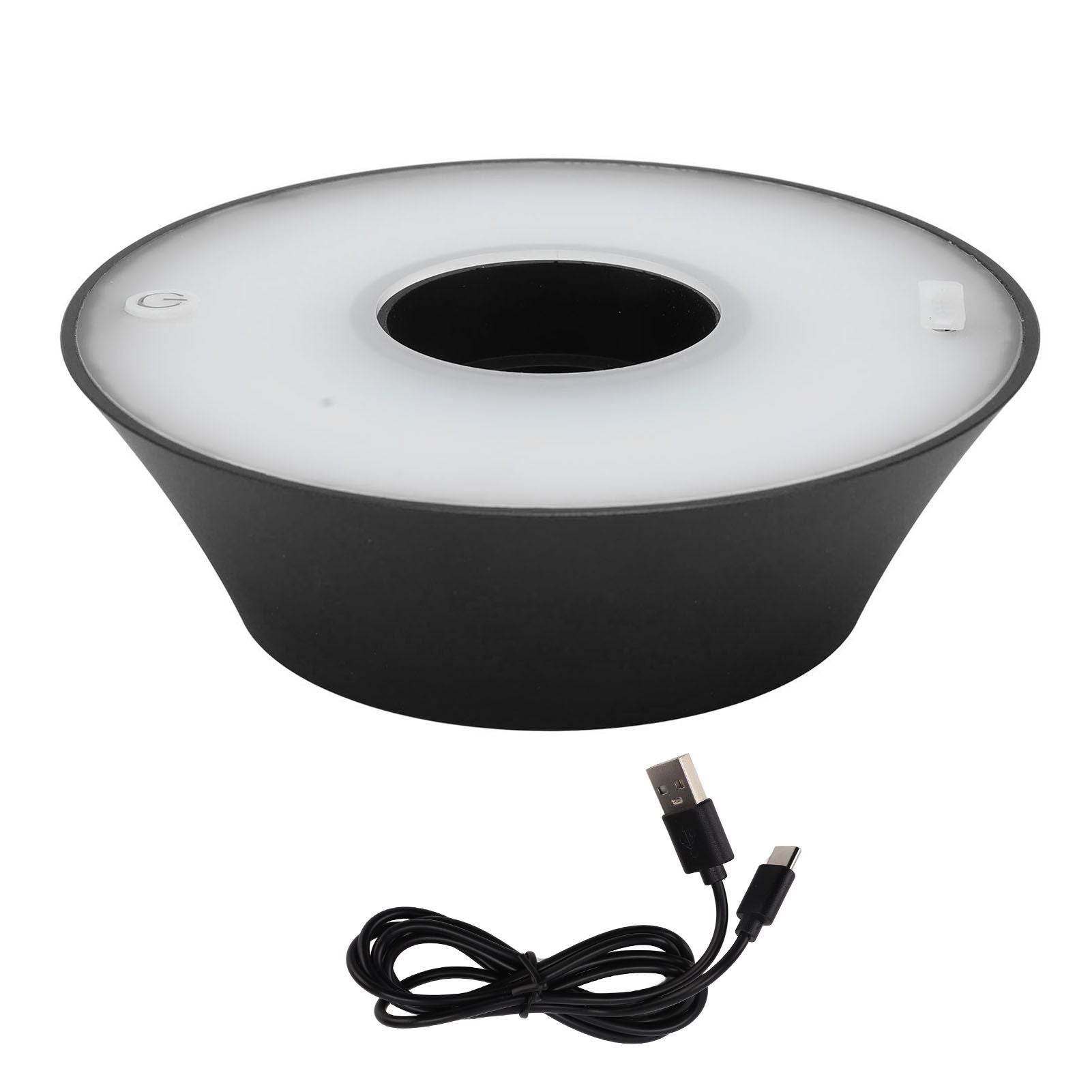 LED Wine Bottle Lamp Innovative Cordless Table Light with USB Cable for Hotel Restaurant Bar Decoration Black