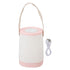 Lantern Bluetooth Speaker HiFi Rechargeable Radio Function Outdoor Wireless Speaker with LED Ambient Light Handle Pink