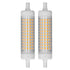 2Pcs R7S LED Light Bulb 118mm Dimmable 15W 154 LEDs Double Ended Floodlight for Home Night Advertising Lighting 220V Warm Light