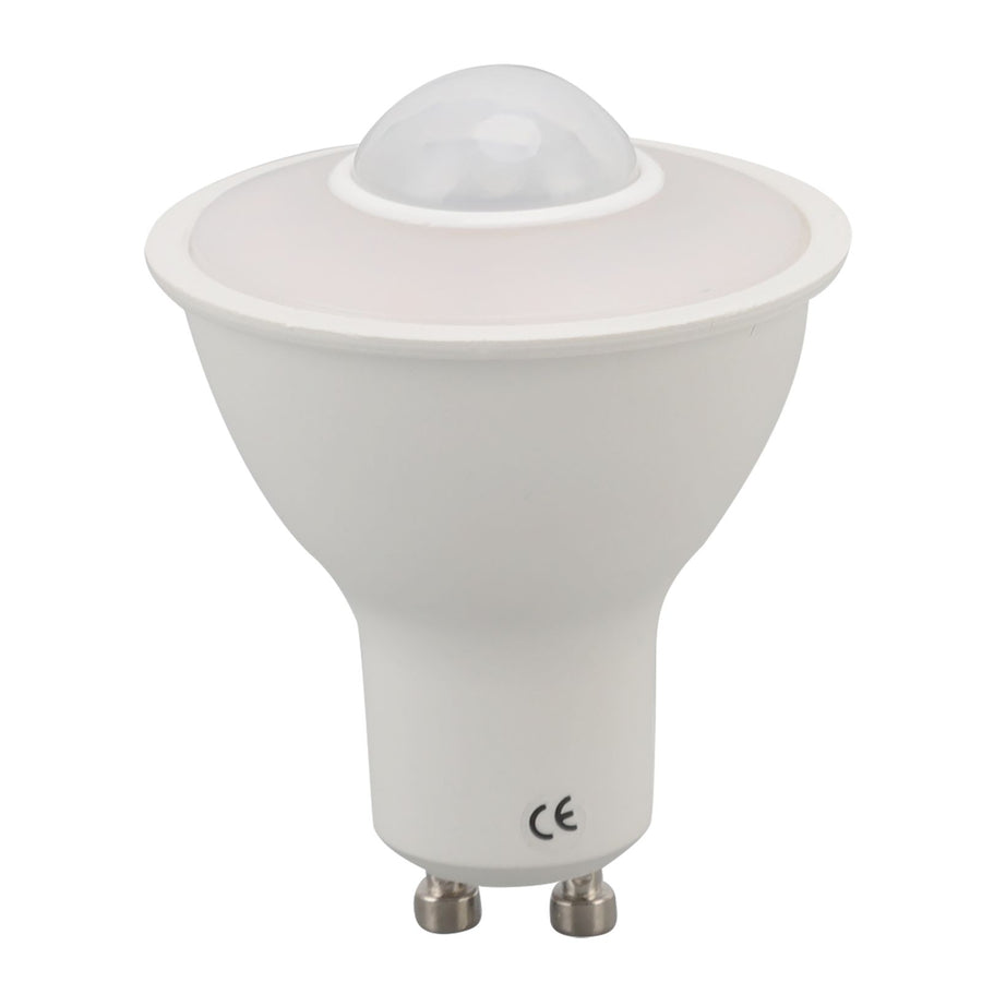 GU10 Light Bulb Infrared Human Induction Replacement Bulb for Ceiling Corridor Porch Lamp Warm Light 3000K 5W 500LM AC 100‑240V
