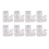 8pcs COB Connector Professional 2Pin 8mm Transparent L Shaped LED Strip Light Connectors for COB LED Strip Light