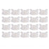 20PCS LED Strip to Wire Connector 2 Pin Transparent Solderless Gapless LED Adapter Connectors