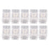 10Pcs COB LED Strip to Wire Connector 2Pin 8mm Transparent Solderless LED Strip Connector for Home Office School