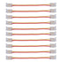 10Pcs LED Light Strip Connectors 3Pin 8mm Safe PC Strong Compatibility COB LED Strip Connectors for Home Party Office