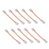 10pcs LED Strip Light Connector Kit 3Pin 10mm Quick Connection Strong Compatibility COB Light Strip Connector for Warehouse
