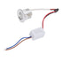 Mini Recessed COB Spotlight Stable Heat Dissipation LED Recessed Ceiling Spotlight 3W Silver Lamp Body AC85‑265V Warm White Light 3000K