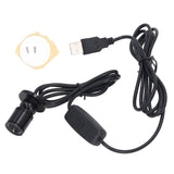 5V Mini Spot Lights Bright USB Dimmable LED Spotlight with 6.6ft Cable for Showcase Jewelry Cabinet Porch Warm White 3000K