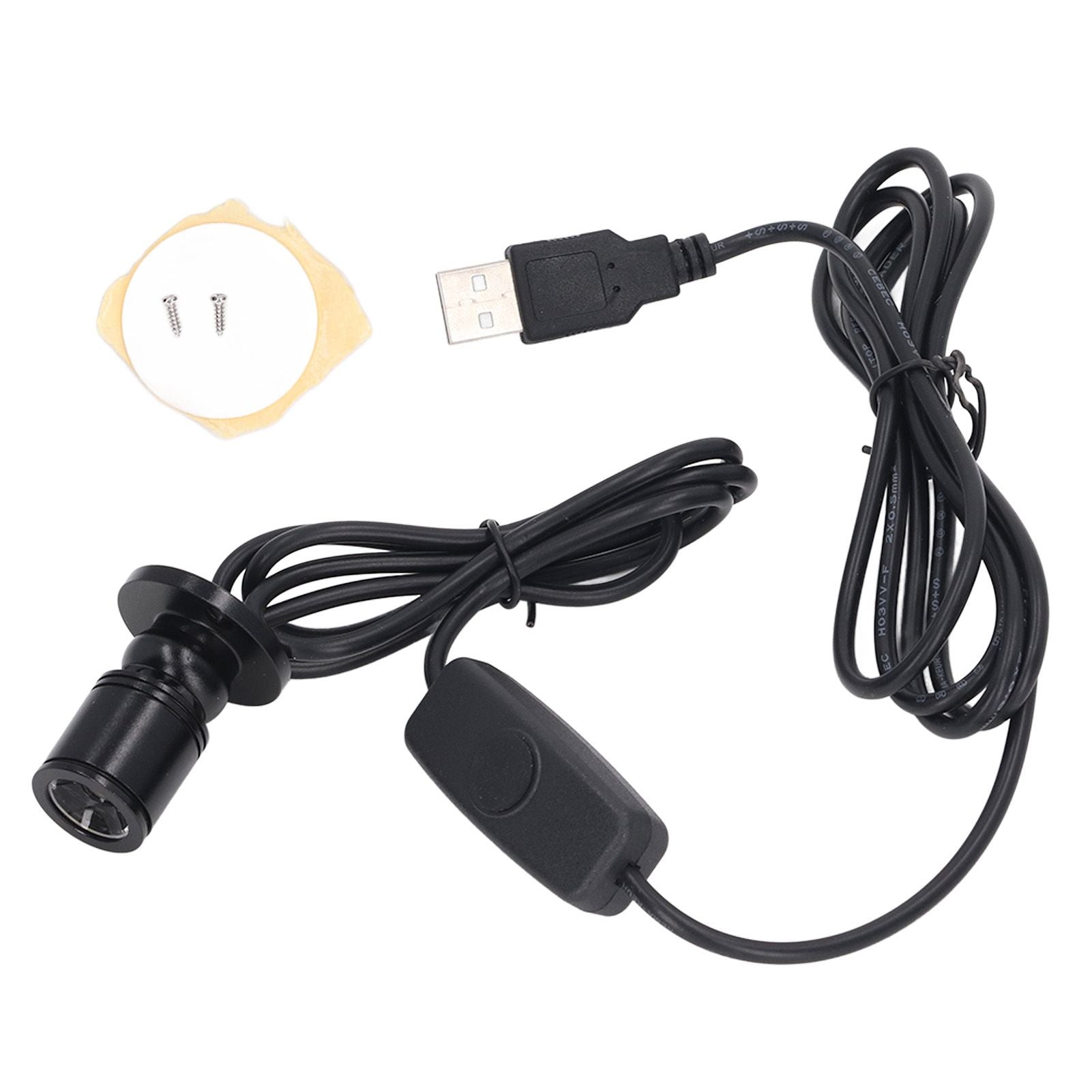 5V Mini Spot Lights Bright USB Dimmable LED Spotlight with 6.6ft Cable for Showcase Jewelry Cabinet Porch Warm White 3000K