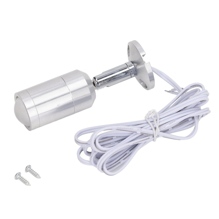 Display Cabinet Spotlight Adjustable Angle Mini LED Showcase Light for Jewelry Cabinets Shelves Silver AC 220V Warm White Light 3000K