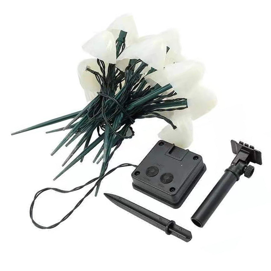 Mini Mushroom Solar Lights 8 Modes LED Waterproof String Pathway Outdoor Decoration for Garden Backyard Lawn Party 5meter 20 Beads Colorful