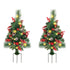 Solar Christmas Tree Garden Stake Lights Outdoor Christmas Tree Lighted Yard Decorations