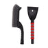 Snow Brush Detachable Ice Scraper Snow Removal Tool with Ergonomic Foam Grip for Cars Trucks Gray Red