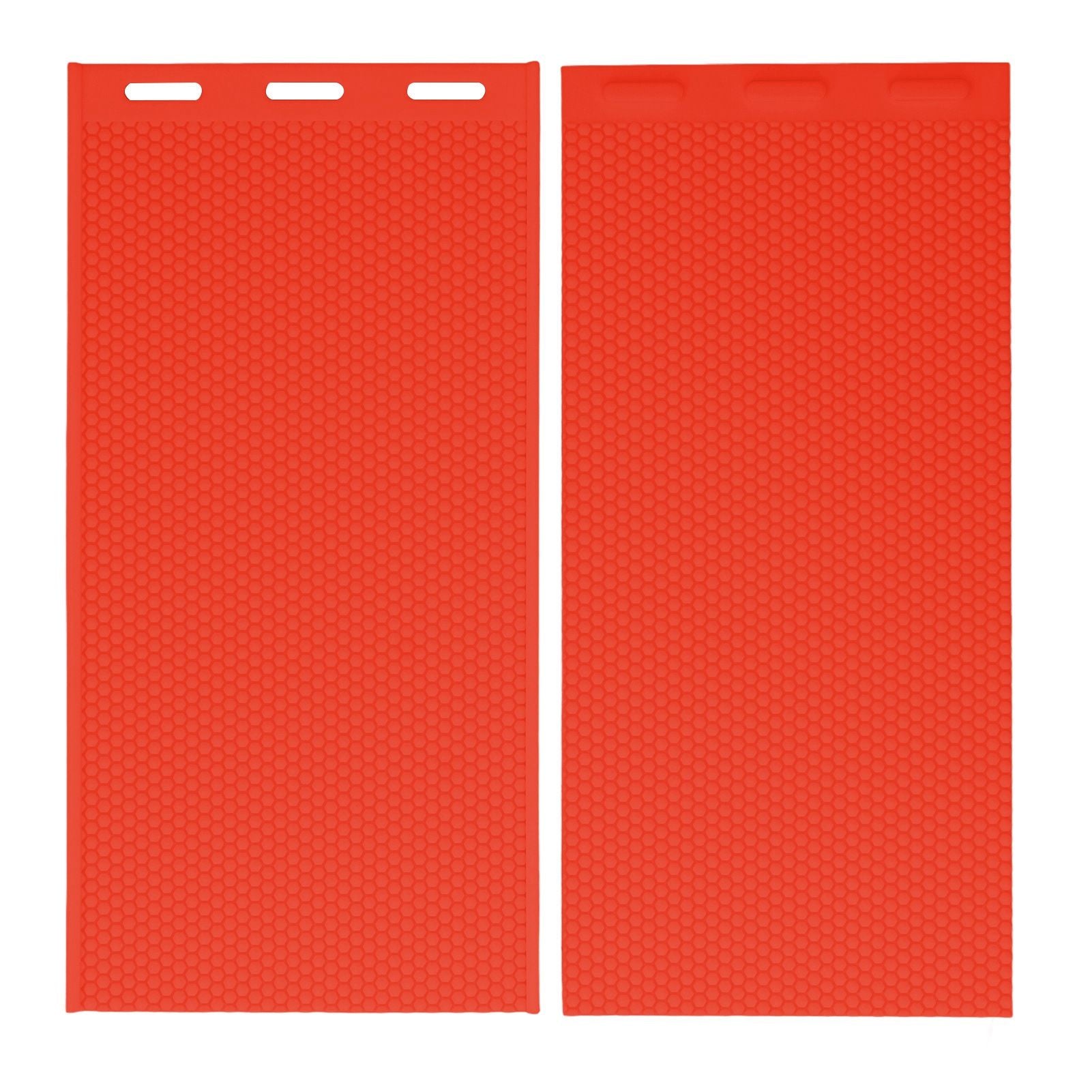 2Pcs 5.4mm Silicone Beeswax Mold Beeswax Foundation Press Mold Beekeeping Supplies 44x28cm Red