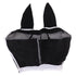 Horse Fly Mask All Round Mesh Breathable Fly Mask Elastic UV Protection Horse Face Mask with Ears Black L 45x54cm / 17.7x21.3in