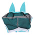 Horse Fly Mask All Round Mesh Breathable Fly Mask Elastic UV Protection Horse Face Mask with Ears Blue L 45x54cm / 17.7x21.3in