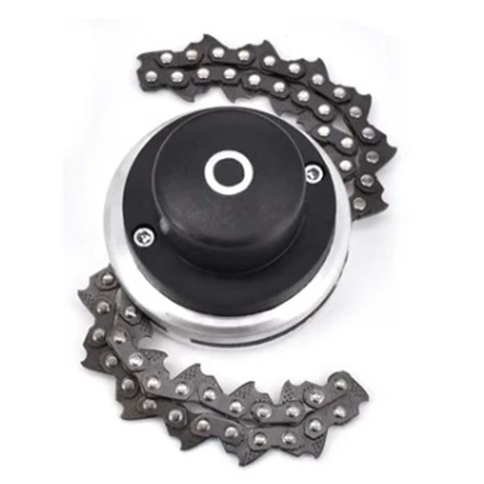 Chain Trimmer Head Grass Cutter Head Replacement Manganese Steel Lawn Mower Head 1in Hole