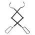 Fireplace Tong Iron Campfire Firewood Tong Log Grabber with Enlarging Clamp for Indoor Outdoor