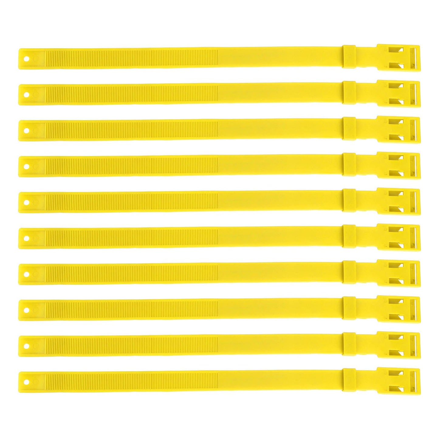 10PCS Goat Collar PU 23 Inch Adjustable Livestock Collar for Farm Animal Cow Horse Sheep Yellow