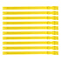 10PCS Goat Collar PU 23 Inch Adjustable Livestock Collar for Farm Animal Cow Horse Sheep Yellow