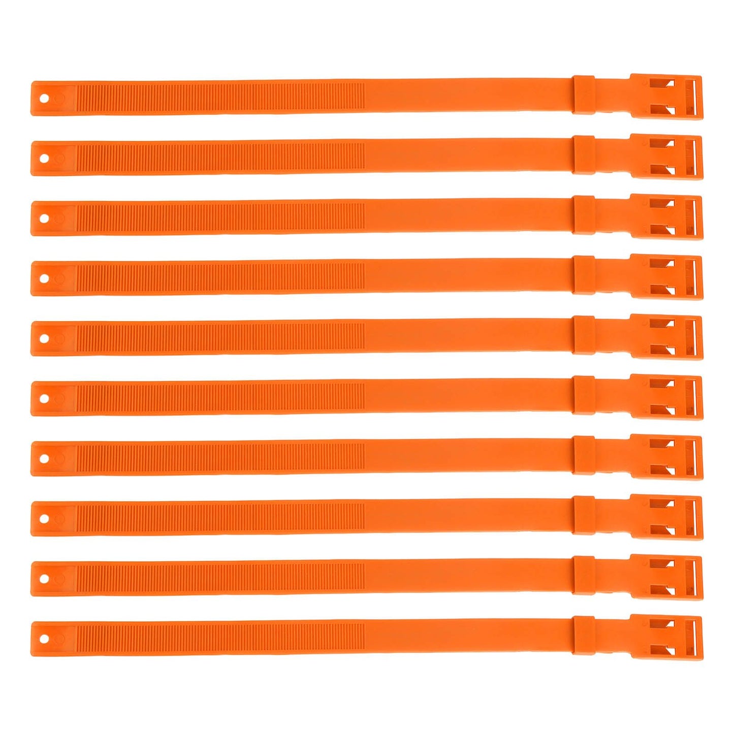 10PCS Goat Collar PU 23 Inch Adjustable Livestock Collar for Farm Animal Cow Horse Sheep Orange