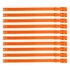 10PCS Goat Collar PU 23 Inch Adjustable Livestock Collar for Farm Animal Cow Horse Sheep Orange